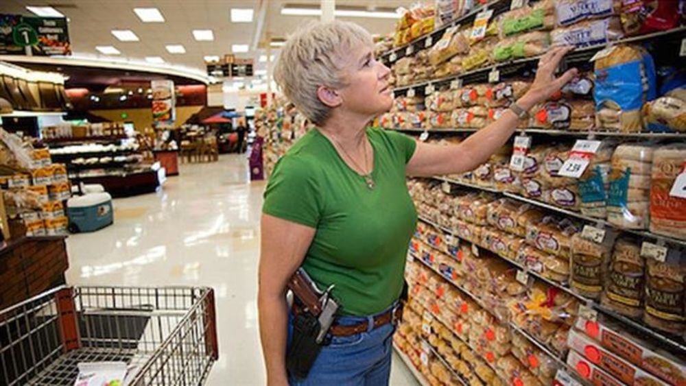 mom with a pistol
